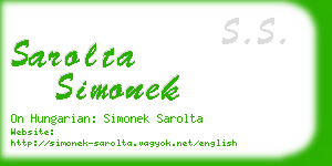 sarolta simonek business card